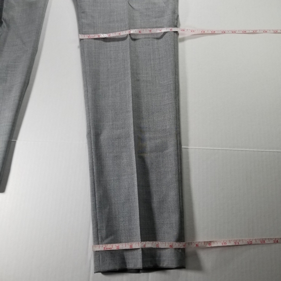 Hiltl NWT Size 54 38x34 Gray Vitale Barberis Canonico Wool Dress Pants 34" - Picture 8 of 8